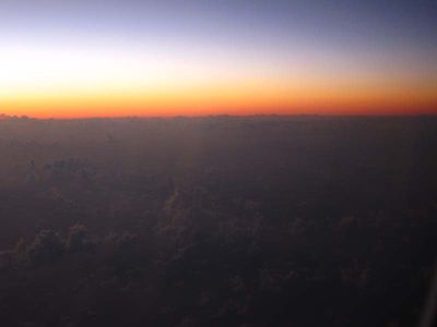 Sunrise from above the clouds