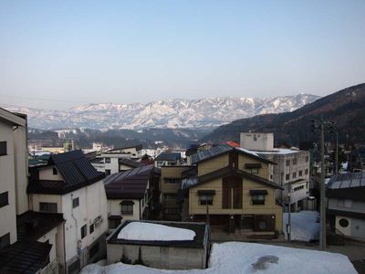 View over the town of Nozawa Onsen